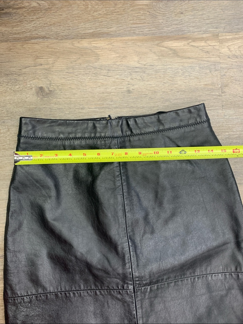 GAP Black Leather Pencil Skirt - Picture 4 of 5